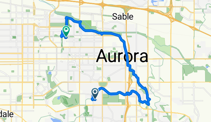 E Bayaud Dr, Aurora to Dallas St, Aurora