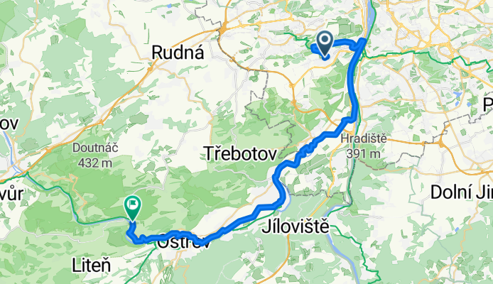 Sídliště Barrandov to Karlštejn