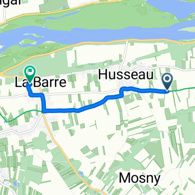 Lussault-sur-Loire nach Rue de la Barre, Montlouis-sur-Loire