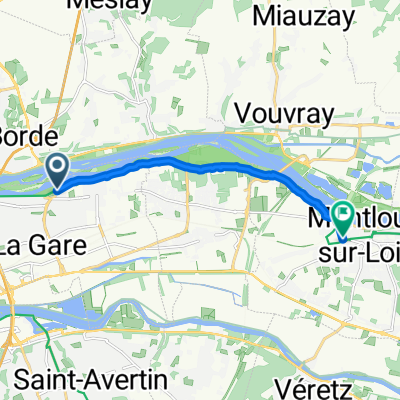 Quai de la Loire, Saint-Pierre-des-Corps à Rue Descartes, Montlouis-sur-Loire