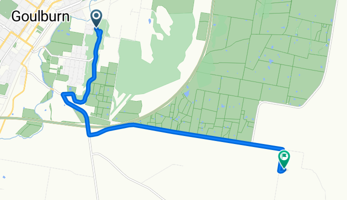 East St, Goulburn to Shaws Creek Rd, Boxers Creek