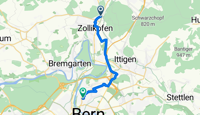 Bernstrasse, Zollikofen to Dammweg, Bern