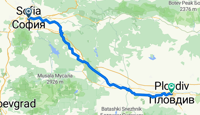 ulitsa "Knyaz Boris I" 135А nach ulitsa "Gladston"