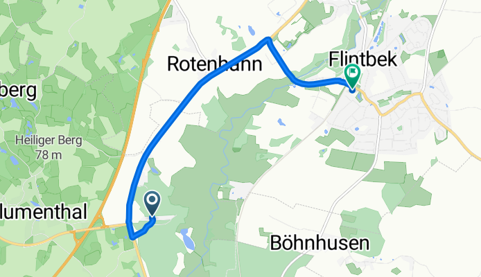 Waldsiedlung, Grevenkrug nach Eiderkamp, Flintbek