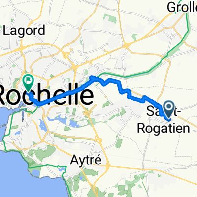 Rue Claude Monet, Saint-Rogatien à Rue des Merciers, La Rochelle