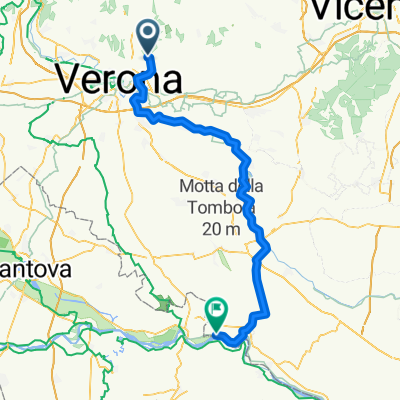 Via Stelio Fenzo, Verona nach Via Giuseppe Sani, Melara