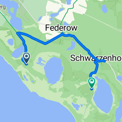 Stichweg des Schwäbischen Albvereins, Waren (Müritz) nach Speck, Kargow