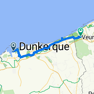 Giratoire du Petit Denna nach De Panne Station