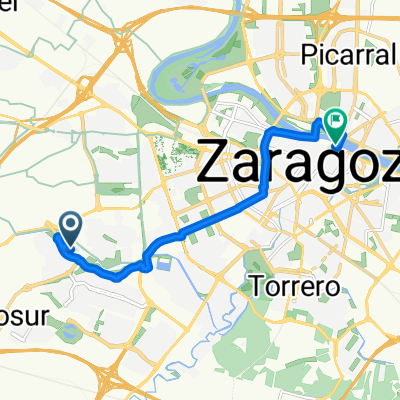 Da Camino del Canal a Plaza Pilar