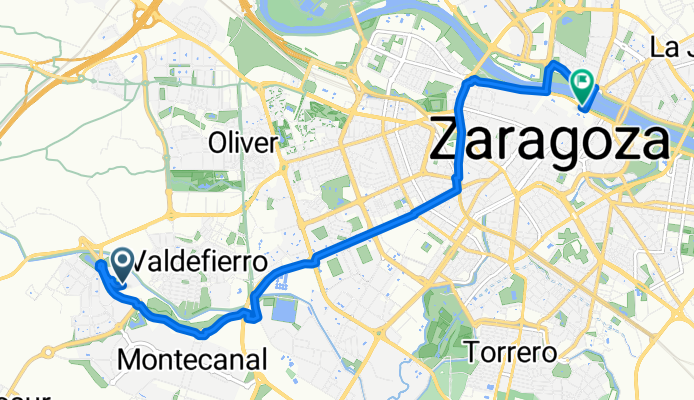 Da Camino del Canal a Plaza Pilar