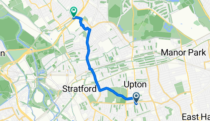 Lawrence Road, London to Elm Road, London
