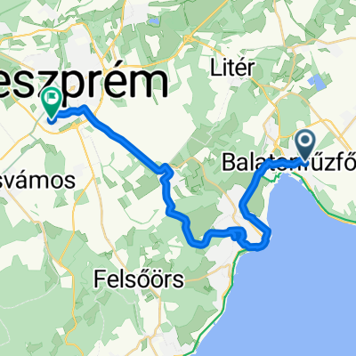Víztorony utca, Balatonfűzfő - Baláca utca, Veszprém