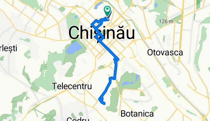 улица Замфира Арборе, Riscani до улица Замфира Арборе, Riscani