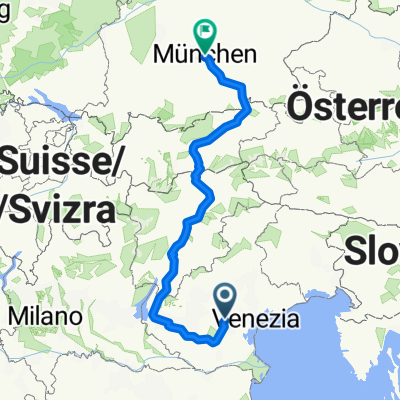 Via Ceresone, Padova a Marienplatz, Monaco di Baviera