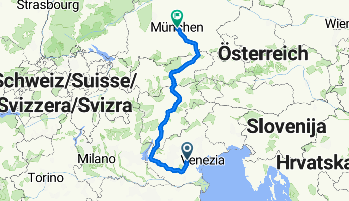 Via Ceresone, Padova a Marienplatz, Monaco di Baviera