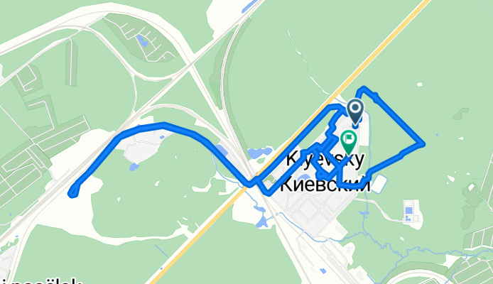 Киевское шоссе, Киевский до Киевское шоссе, Киевский