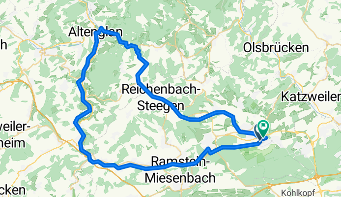 Am Schlagbaum, Rodenbach nach Am Schlagbaum, Rodenbach