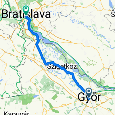 Sarló köz, Győr nach Old Town, Bratislava I