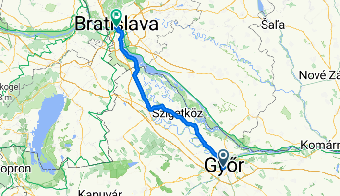 Sarló köz, Győr nach Old Town, Bratislava I