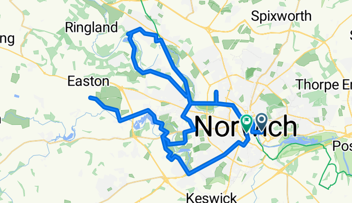 Townshend House, Norwich to Rosemary Lane, Norwich