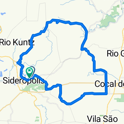 Rua Urussanga, Siderópolis a Rua Professora Maria Barzan de Menech, Siderópolis