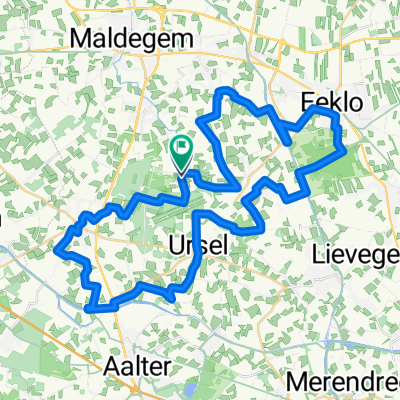 Van het Drongengoed naar het Leen fietsroute