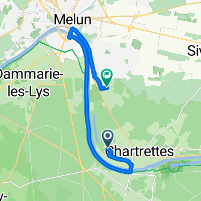Rue des Chênes, Chartrettes à Rue de la Rochette, Livry-sur-Seine
