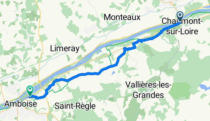 Rue du Maréchal de Lattre Tassigny, Chaumont-sur-Loire to Quai des Violettes, Amboise