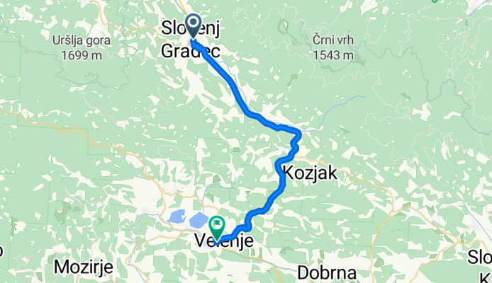 From Slovenj Gradec to Velenje