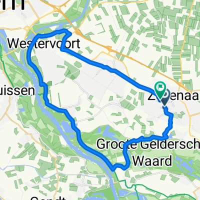 Route in Zevenaar