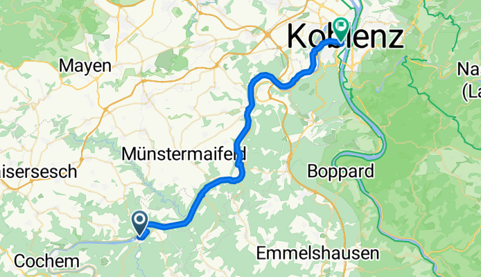 Hauptstraße 36, Treis-Karden nach Bahnhofplatz, Koblenz