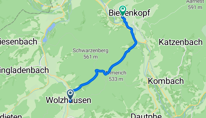 In der Grube, Breidenbach to Vater-Jahn-Straße, Biedenkopf