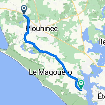 D 781, Merlevenez nach Rue de la Liberté, Plouhinec