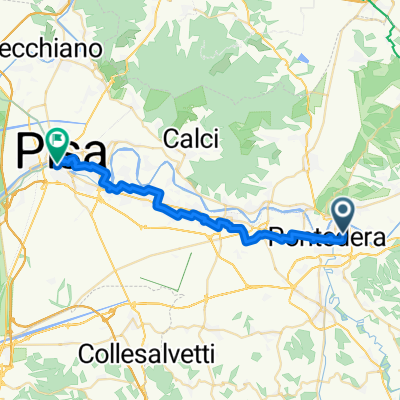 From Pontedera to Pisa