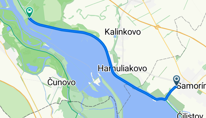 Dunajská 1856/2A do Biskupická hrádza