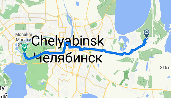 От улица Конструктора Духова до Неизвестная Дорога