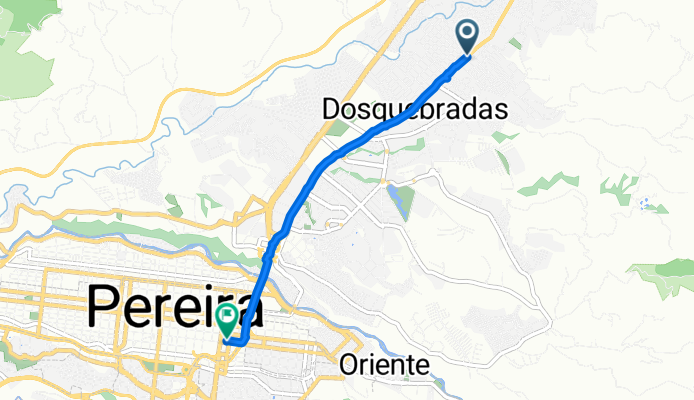 De Avenida Simón Bolivar a Carrera