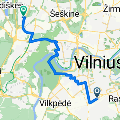 Sodų g., Vilnius to Taikos g., Vilnius
