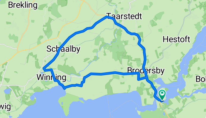 Route Brodersby
