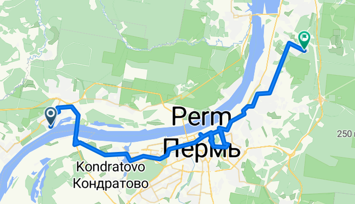 От улица Калинина до улица Генерала Черняховского