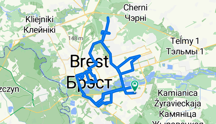 Центральная улица, Брест до Центральная улица, Брест