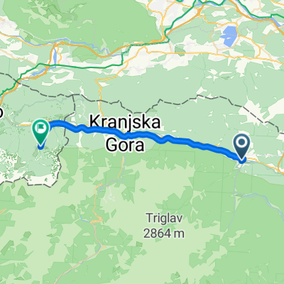 Triglavska cesta to LAGO SUPERIORE DI FUSINE via dei Laghi