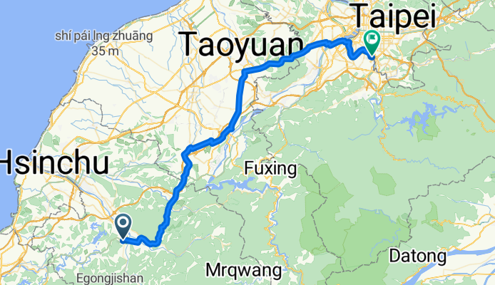 雪霸往返兼夜從竹東返北
