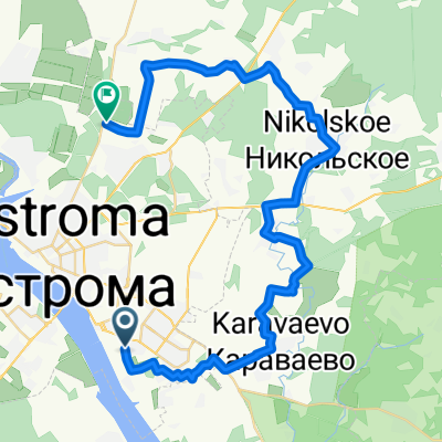 От микрорайон Юбилейный до улица Ленина
