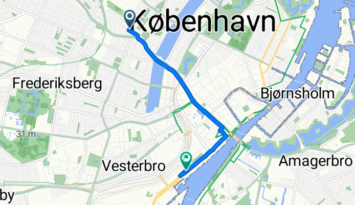 Ruhige Route