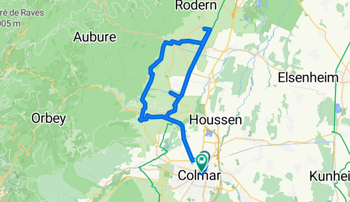 Route nach Colmar