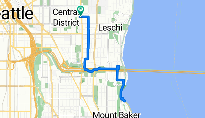 Route in Seattle