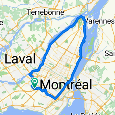 Boul Docteur-Frederik-Philips, Montréal to Boul Docteur-Frederik-Philips, Montréal