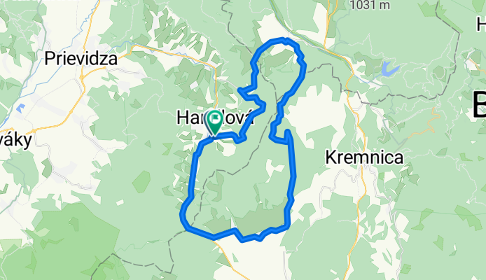 okruh Handlová, Janová Lehota, Sklené