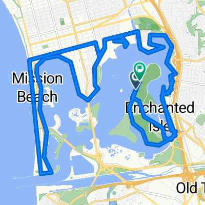 Fiesta Island Rd, San Diego to Fiesta Island Rd, San Diego